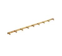 Brushed d Solid Brass Heavy Du Wall Hoo Wall Mount SIL Towel Coat Rack for Entryway Bathroom & Kitchen (69x3.5x2cm27x1.3x0.7in)