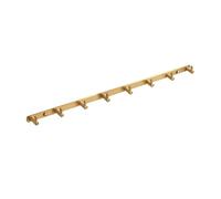Brushed d Solid Brass Wall Hoo Heavy Du Kitchen SIL Towel & Coat Rack Entryway & Bathroom nizer (60x3.5x2cm 23x1.3x0.7in)