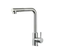 Brushed el Pull Out Kitchen Sink Faucet Dual Mode Stream & Sprayer Nozzle Stainless Steel Hot & Cold Water Mixer Tap for Modern Kitchens