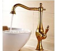 Brushed el Single Handle Rotating Kitchen & Bathroom Faucet Hot & Cold Water Sink Mixer Modern Design Easy Install Perfect for Home Upgrade