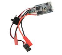Brushed Esc, RC Boat Esc 30A 4-8V Esc Two Way RC Motor Speed Controller Brush Speed Controller Brushed Motor Esc for 1/16 1/18 1/24 Car Boat (Without brakes) (With brakes)