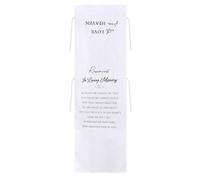 Brushed Fabric Wedding Seat Sign Easy To Remove Keepsakes Dor Reserved Chairs And Occasion Seating Signage