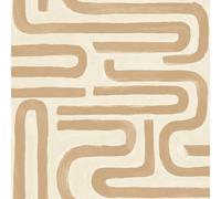 Holden Brushed Geo Soft Tones Geometric Style Wallpaper for Modern Living Spaces, Bedrooms, Feature Wall or Kids Bedrooms Orange (14232)