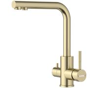 Brushed Gold 3 Way Kitchen Tap, SUS304 Stainless Steel Drinking Water Tap Dayone Gold One Size