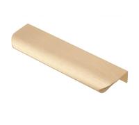 (Brushed Gold, 50mm) Kitchen Furniture Cabinet Handle Edge Pull Drawer Wardrobe 32mm - 1200mm Bedroom
