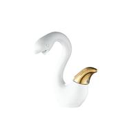 Brushed Gold Bathroom Faucet Brass Mixer Basin Faucet Matte Gray Washbasin Vanity Single Hole Vessel Sink Water Basin Tap (White Gold)