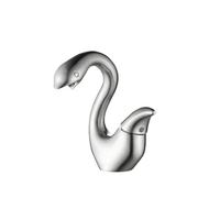 Brushed Gold Bathroom Faucet Brass Mixer Basin Faucet Matte Gray Washbasin Vanity Single Hole Vessel Sink Water Basin Tap (Brushed Nickel)