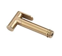 Brushed Gold Douche Kit Hand Held Bidet Sprayer Brass Room Balcony Wall Mounted Toilet Faucet Shattaf Valve Jet Set(Light Green)