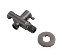 Brushed Gold Douche Kit Hand Held Bidet Sprayer Brass Room Balcony Wall Mounted Toilet Faucet Shattaf Valve Jet Set(Plum)