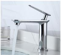 Brushed Gold Full Copper hot and Cold Water Faucet Household Toilet wash Basin Nordic Gold Basin Faucet, Black high
