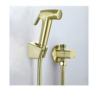 Brushed Gold Handheld Bidet Sprayer for Toilet - ABS Bathroom Kit with 59-Inch Hose, Perfect for Cloth Diapers & Feminine Hygiene, Easy Installation