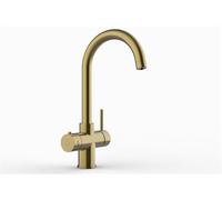 Brushed Gold Instant Hot Water Tap, 4-in-1 Faucet with Boiling Function & Child Lock, Premium Kitchen Sink Mixer for Modern Homes