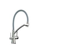 Brushed Gold Kitchen Faucet 360° Swivel Water Purifier Tap Hot & Cold Water Mixer Modern Black Matte Design Pure Water Sink Faucet for Home & Kitchen