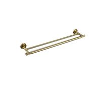 Brushed Gold Knurled Brass Bathroom Hardware Accessories Set - Towel Bar Ring Robe Hook Paper Holder Towel Ring Toilet Brush Kit