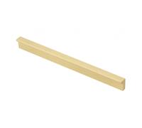 B2C Long Pillar Handle Furniture Door Pull Opening Kitchen Cupboard Wardrobe Closet Modern Slim (Brushed Gold, 360mm - 320mm Hole Central)