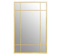 Brushed Gold Rectangular Wall Mirror | Charlene