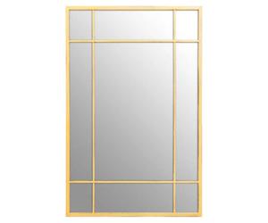 Brushed Gold Rectangular Wall Mirror | Charlene