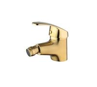 Brushed Gold Single Hole Brass Faucet: Deck Mounted Bathroom Bidet & Basin Mixer Tap with Hot-Cold Water Control