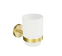 Brushed Gold Stainless Steel Towel Bar Rack Toilet Paper Holder Towel Rack Hook Toilet Brush Bathroom Hardware Accessories,Cup Holder