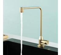 Brushed Gold Water Filter Tap for Kitchen Sink, 360° Swivel Drinking Water Faucet Tap