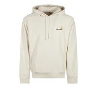 Brushed Hooded Script Sweatshirt- male- Carhartt Wip- Hoodies- White- L- Sweatshirts & Hoodies L