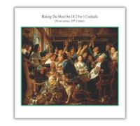 Brushed Issues Birthday Card Image of Large Group in Bar, 6 x 6 inches