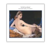 Brushed Issues Open Birthday Card Naked Painting of Lady From Behind, 6 x 6 inches