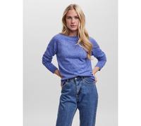 Vero Moda Women's VMDOFFY LS O-Neck Blouse GA NOOS Pullover Sweater, Surf The Web/Detail:Melange, M