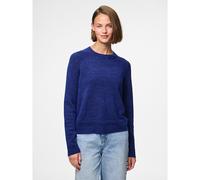 Brushed Knit Jumper with Crew Neck blue