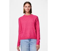 Brushed Knit Jumper with Crew Neck Pink