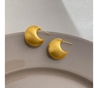 Brushed Matte Geometric Earrings for Women Featuring Minimalist Design and Silver Posts for Comfortable Wear and Stylish Everyday Elegance (AZZ)