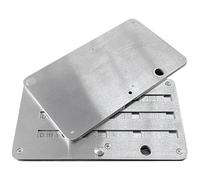 Brushed Metal Crypto Seed Phrase Storage Card, Stainless Steel Password Backup Wallet, Mechanical Bitcoin Storage with Anti-Fingerprint