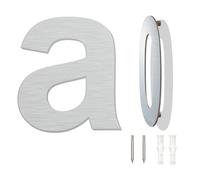 Brushed Modern House Number -152mm Height, Made of solid 304 Stainless Steel, Floating Appearance and Easy to install (Letter a)