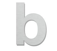 Brushed Modern House Number -4 Inch 102mm Height, Made of Solid 304 Stainless Steel, Floating Appearance and Easy to Install (Letter b)