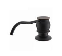 Brushed Nickel and Oil Rubbed Black Bronze Brass Kitchen and Bathroom Sink Liquid Soap Dispenser(Light Yellow)