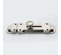 Brushed Nickel Door Storage Slide Latch Lock Toilets Internal Doors Bathrooms for Bolt Units Cabinets Cupboards Sheds Security Hardware (3inch)