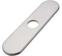 Brushed Nickel Faucet Plate, Sink Hole Cover, Faucet Deck Plate Round 10" Bathroom or Kitchen Sink Faucet 1 or 3 Hole Cover Deck Plate - Sink Faucet Hole Cover for Vanity Sink Faucet