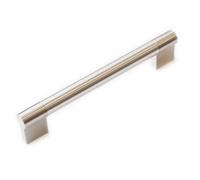 Brushed Nickel Keyhole Boss Bar Handle 160mm 16mm Bar Thickness Kitchen Cabinet Drawer Door Pull Silver Grey