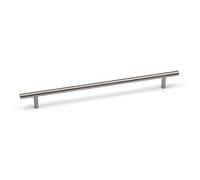 256mm Nickel Cabinet Bar Handle Brushed Silver Kitchen Cupboard Door Drawer T-Bar Pull Wardrobe Furniture Replacement Upcycle Grey Hardware DIY