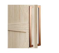 Brushed Nickel Stainless Steel Sliding Barn Door Handles59 Door Pull Set for Glass/Wood/Front Doors Indoor/Outdoor Use (Rose Gold Finish)