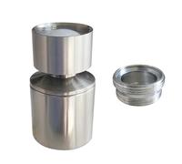 Brushed Nickel Swivel Faucet Faucet Tap Extender 360 Degree Rotating Double Flow Sprayer for Sink Faucet