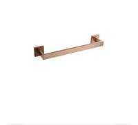 Brushed Rose Gold Bathroom Accessories Set Square Toilet Paper Holder Towel Bar and Bathrobe Hook Stylish 40cm Towel Rack for Elegant Bathroom Décor