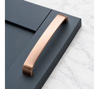 Brushed Rose Gold Copper Kitchen Cupboard Cabinet Door Drawer Handle 160mm