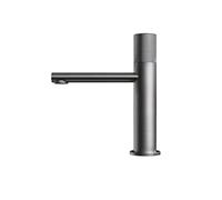 Brushed Rose Gold High-End Basin Faucet, Solid Brass Round-Handle Hot & Cold Mixer Tap for Hotel Bathrooms(M)