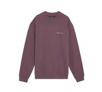 Brushed script print crew neck sweatshirt Lyle & Scott Rouge M
