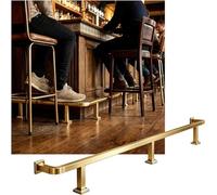 Brushed Stainless Steel 4M Foot Rail Kit - Wall Mount Foot Rest for Home & Commercial Bars, Perfect for Pubs, Cafes, Restaurants & Modern Interiors - Durable & Stylish