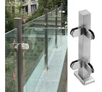 Brushed Stainless Steel Baluster Post with Screws - Modern Design for 115cm Stair Panels & Railings - Support for Contemporary Homes