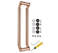 Brushed Stainless Steel Barn Door Handle 16/24/32/40/48 Inch Sliding Pull Bar for Kitchen Shower Garage Gates Durable Double Sided Door Hardware