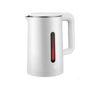 Brushed Stainless Steel Electric 3L Kettle (Quiet & Fast Boil 1500W, Stainless steel with Interior, Perfect pour spout) White,3L