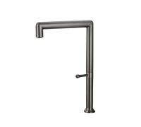 Brushed Stainless Steel Kitchen Sink Faucet White/Brushed Gold/Gunmetal/Rose Gold Hot and Cold Mixer Rotatable Tap,Gunmetal Enterprise